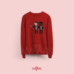 سوییشرت پالپ فیکشن Pulp Fiction طرح پیکسل آرت &bull; فروشگاه 7wears