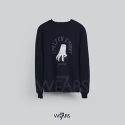 سوییشرت ونزدی Wednesday طرح دست ونزدی &bull; فروشگاه 7wears