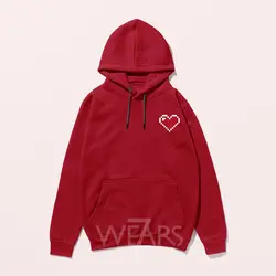هودی Love طرح قلب پیکسل آرت &bull; فروشگاه 7wears