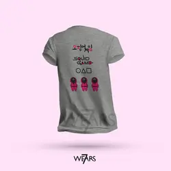 تیشرت Squid Game طرح بازی مرکب مشکی
