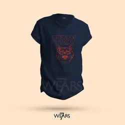 تیشرت Stray طرح هنری گربه بازی