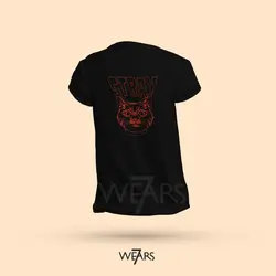 تیشرت Stray طرح هنری گربه بازی