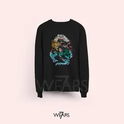 سوییشرت Demon Slayer طرح آرت ورک انیمه