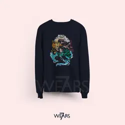 سوییشرت Demon Slayer طرح آرت ورک انیمه