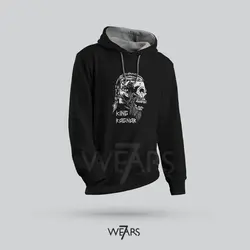 هودی Vikings طرح King Ragnar Skull