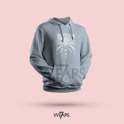 هودی Witcher طرح Witcher سفید