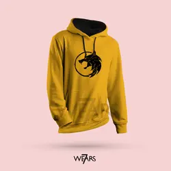 هودی Witcher طرح Wolf مشکی