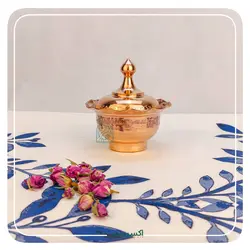 قندان رز طرح دار مسی