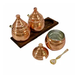 مربا خوری مسی 3 عددی