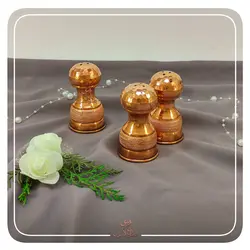نمکدان مسی مدل قارچی شنی