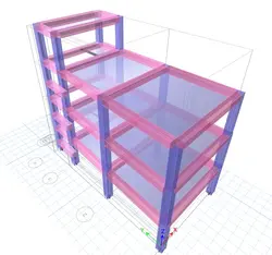 پروژه ساختمان بتنی 3 طبقه بر اساس مبحث نهم 99 با فایل ایتبس و سیف و نقشه معماری CAD