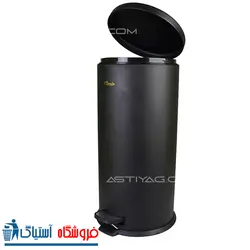 سطل زباله اداری 20 لیتری براسیانا مشکی - کد 4276