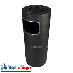 سطل زباله اداری 20 لیتری براسیانا مشکی - کد 4276