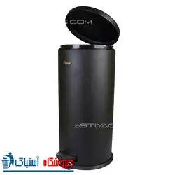 سطل زباله اداری 20 لیتری براسیانا مشکی - کد 4276