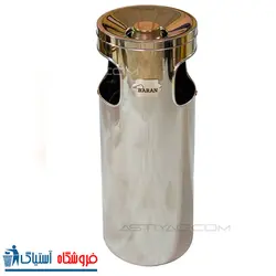 سطل زباله اداری استیل 12 لیتری - کد 220030
