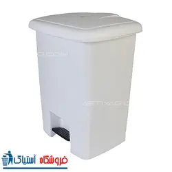 سطل زباله اداری پلاستیکی و پدال دار - کد 4151