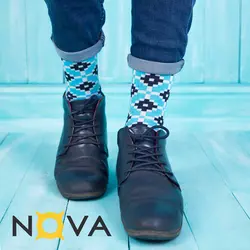 جوراب مردانه طرح کاشی کد 474