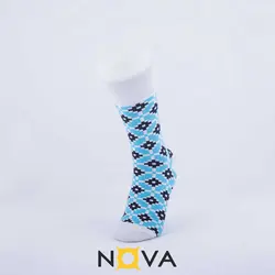 جوراب مردانه طرح کاشی کد 474