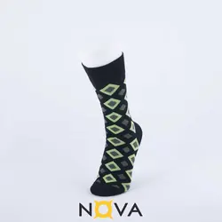 جوراب مردانه ساقدار طرح لوزی