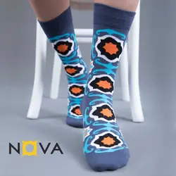 جوراب مردانه ساقدار طرح فرش