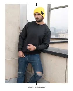 بلوز آستین بلند پارچه دورس زمستانی ساده نووا