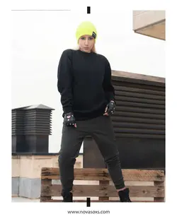 بلوز آستین بلند پارچه دورس زمستانی ساده نووا