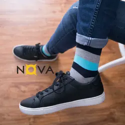 جوراب مردانه ساقدار طرح رینگی