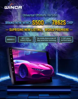 مانیتور اندروید پژو پارس/405 (داشبورد جدید) برند وینکا WINCA سری S500 BLU-RAY 4-64 4G مدل GL855 (رسمی)