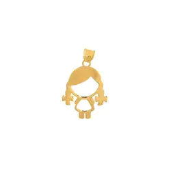 آویز طلا دختر | فروشگاه طلا و جواهر درگونه