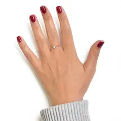 انگشتر طلا توپ توپی لونا | فروشگاه طلا و جواهر درگونه