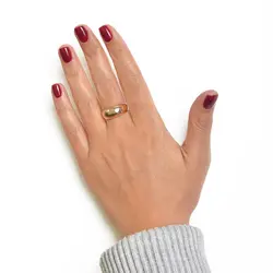 انگشتر طلا دامله پهن | فروشگاه طلا و جواهر درگونه