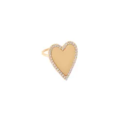 انگشتر طلا قلب دلوین | فروشگاه طلا و جواهر درگونه