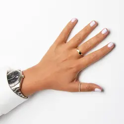 انگشتر طلا موج و قلب | فروشگاه طلا و جواهر درگونه