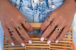 انگشتر طلا موج و قلب | فروشگاه طلا و جواهر درگونه