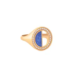 انگشتر طلا میناکاری لیلی | فروشگاه طلا و جواهر درگونه