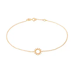 پابند طلا زنجیری روژ | فروشگاه طلا و جواهر درگونه