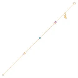 پابند طلا زنجیری هندونه | فروشگاه طلا و جواهر درگونه