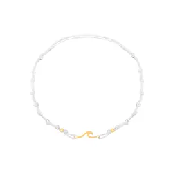 پابند طلا موج و گوی نخی | فروشگاه طلا و جواهر درگونه