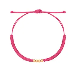 دستبند طلا 4 گوی و بافت | فروشگاه طلا و جواهر درگونه