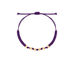 دستبند طلا 6 گوی بافت ( در چندین رنگ) | فروشگاه طلا و جواهر درگونه