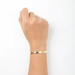 دستبند طلا النگویی دایره حکاکی | فروشگاه طلا و جواهر درگونه