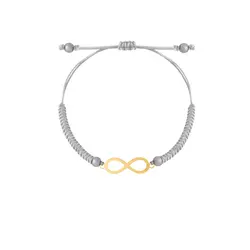 دستبند طلا بافت بی نهایت | فروشگاه طلا و جواهر درگونه