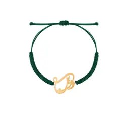 دستبند طلا بافت اسم دُرین | فروشگاه طلا و جواهر درگونه