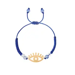 دستبند طلا بافت چشم | فروشگاه طلا و جواهر درگونه