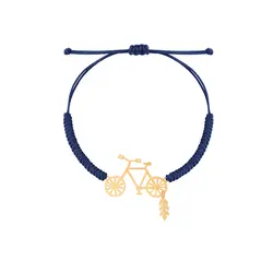 دستبند طلا بافت دوچرخه | فروشگاه طلا و جواهر درگونه