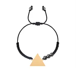 دستبند طلا بافت مثلث | فروشگاه طلا و جواهر درگونه