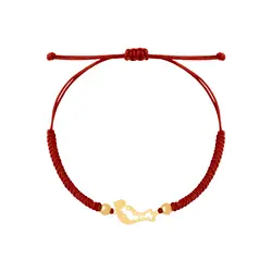 دستبند طلا بافت گل و مرغ | فروشگاه طلا و جواهر درگونه