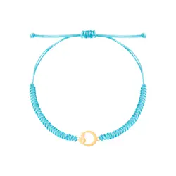 دستبند طلا بافت ماه و آدم‌برفی | فروشگاه طلا و جواهر درگونه