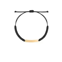 دستبند طلا بافت مستطیل حکاکی | فروشگاه طلا و جواهر درگونه