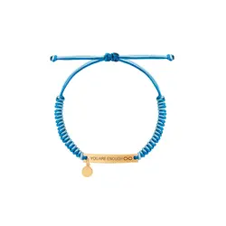 دستبند طلا بافت مستطیل و دایره حکاکی | فروشگاه طلا و جواهر درگونه